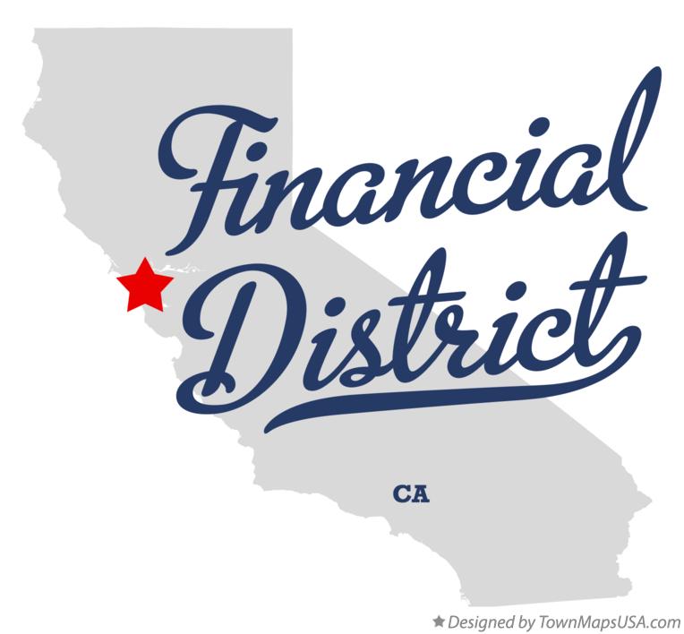 Map of Financial District California CA