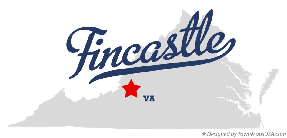 Map of Fincastle Virginia VA