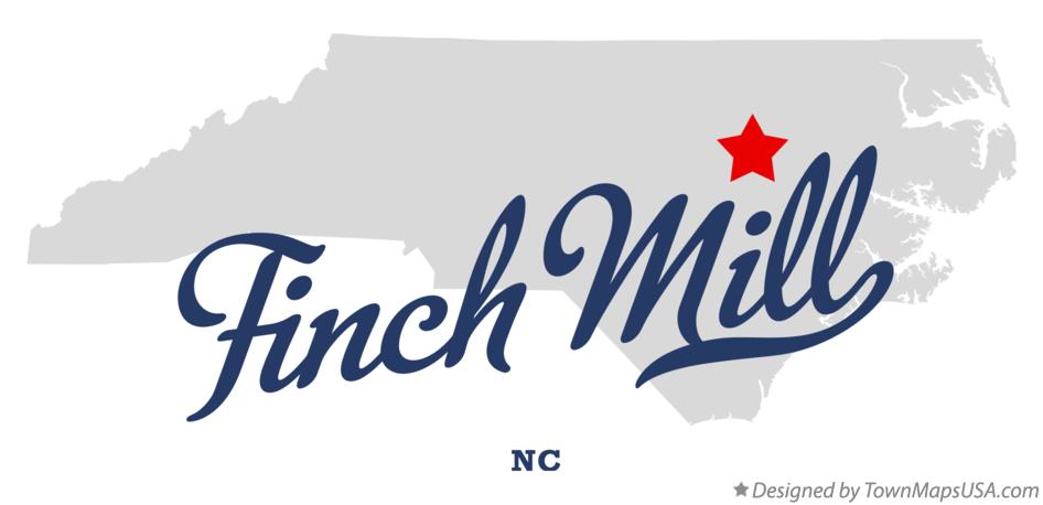 Map of Finch Mill North Carolina NC