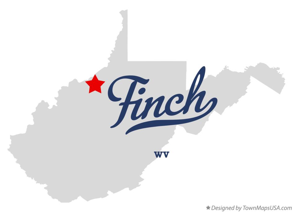 Map of Finch West Virginia WV