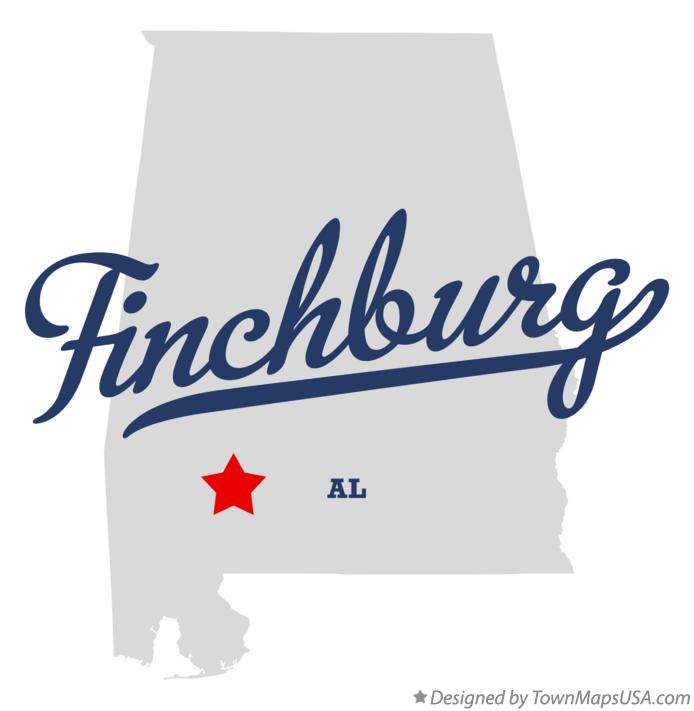 Map of Finchburg Alabama AL