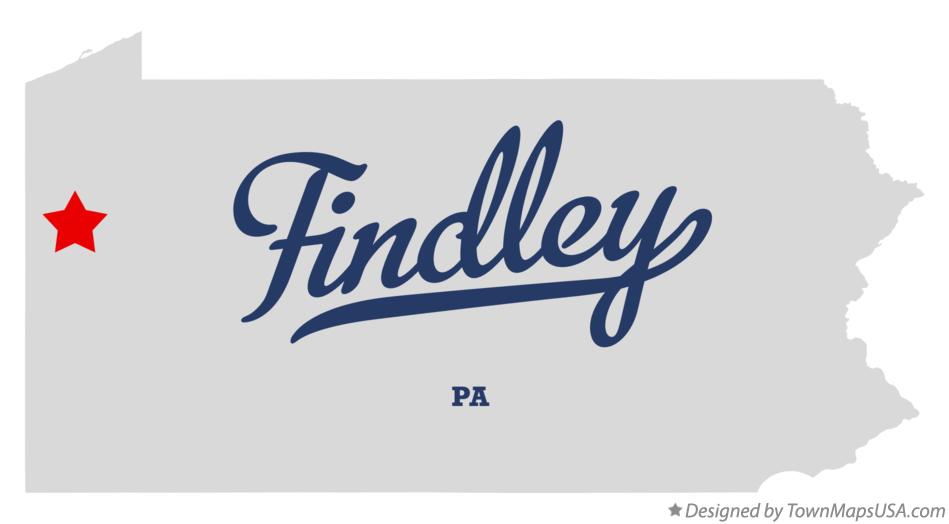 Map of Findley Pennsylvania PA
