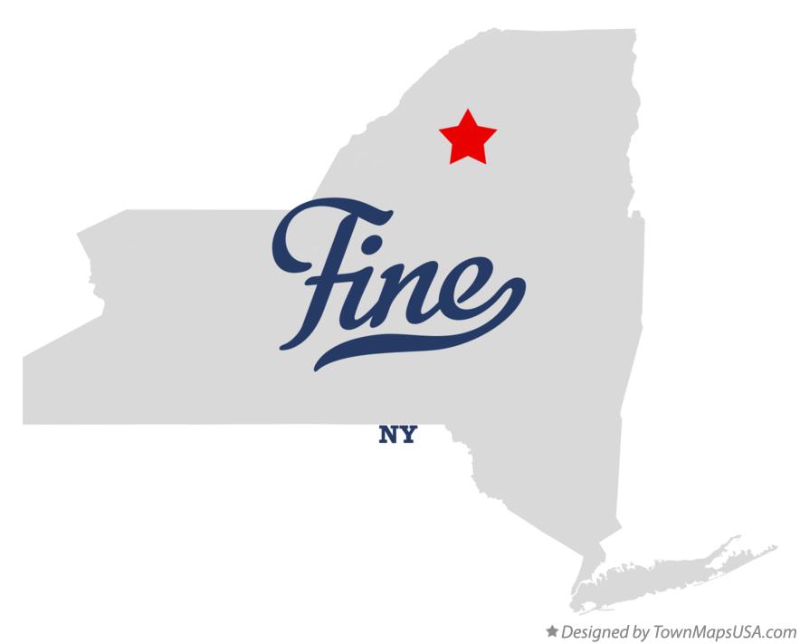 Map of Fine New York NY