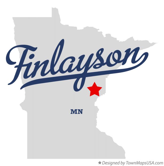 Map of Finlayson Minnesota MN