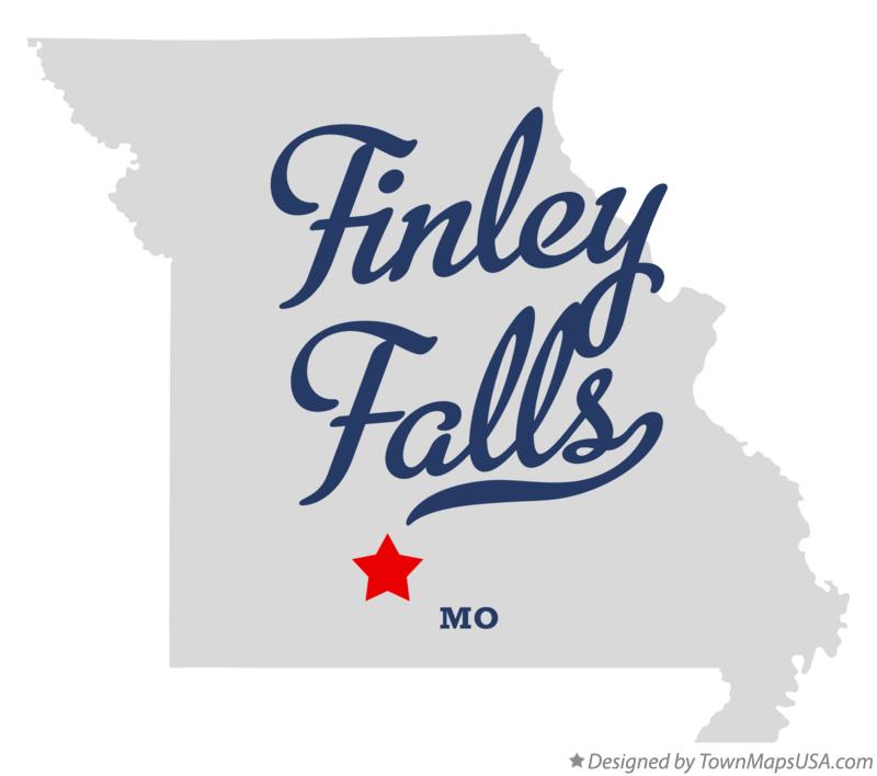 Map of Finley Falls Missouri MO