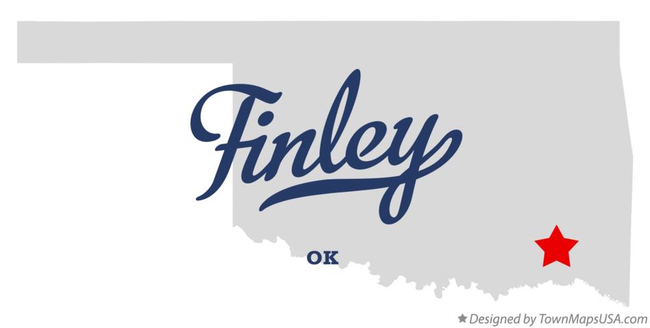 Map of Finley Oklahoma OK