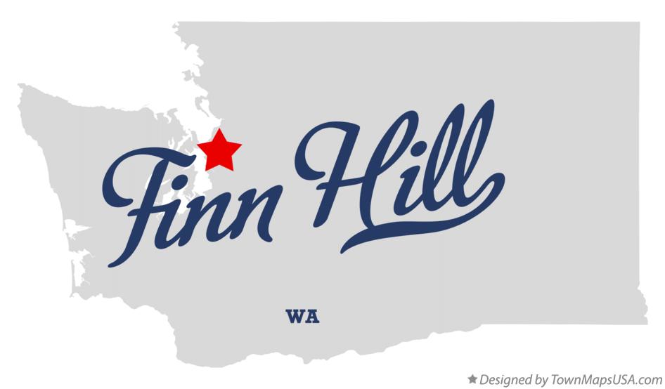 Map of Finn Hill Washington WA