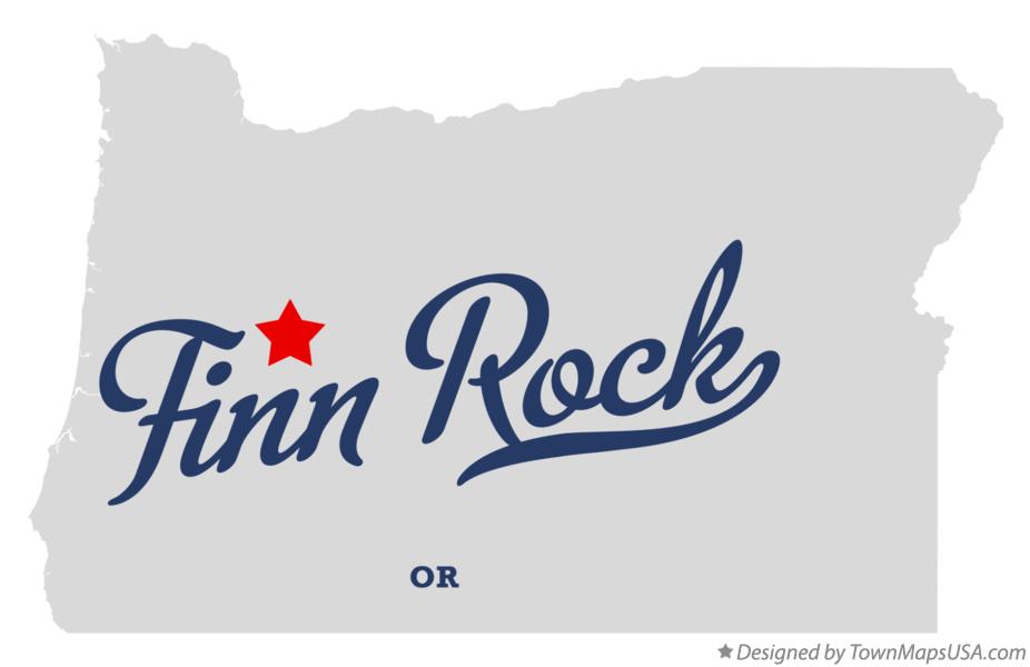 Map of Finn Rock Oregon OR