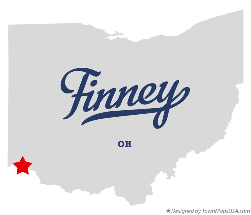 Map of Finney Ohio OH