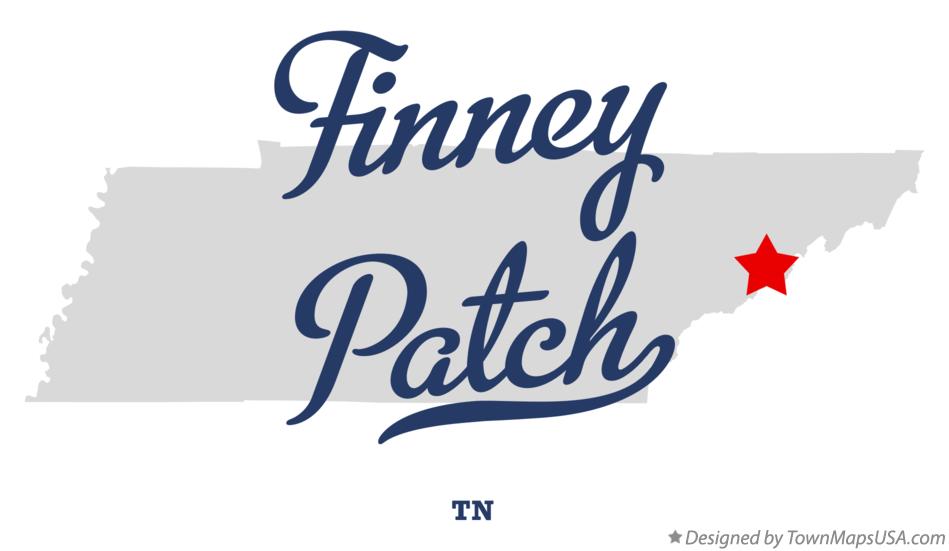 Map of Finney Patch Tennessee TN