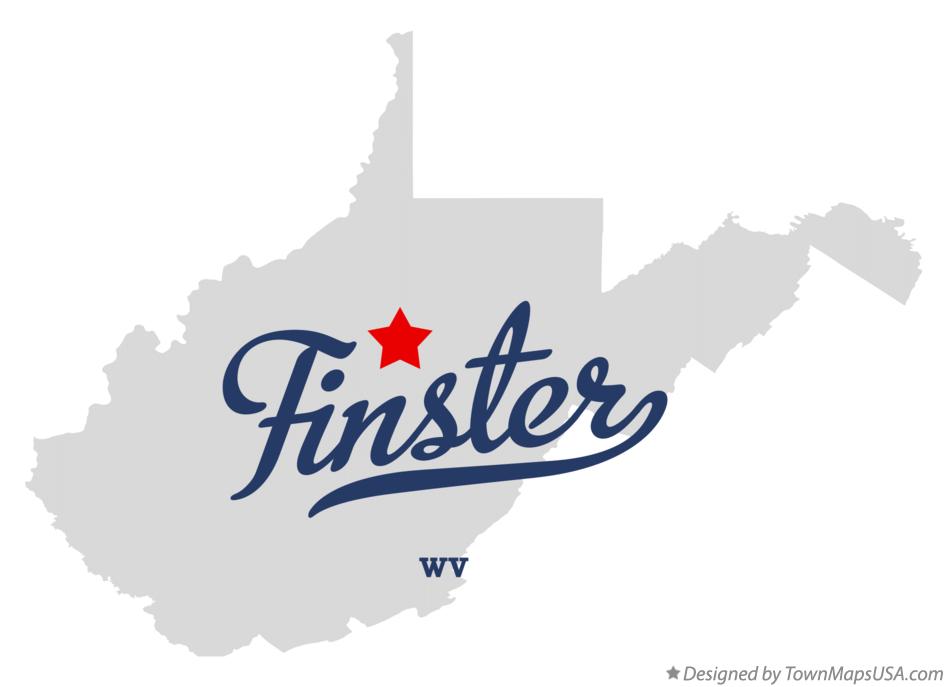 Map of Finster West Virginia WV