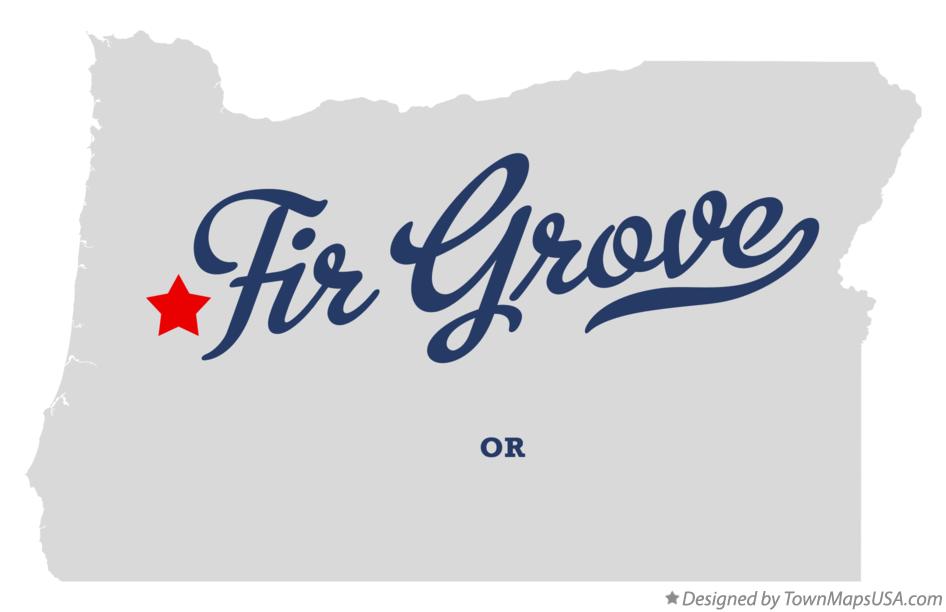 Map of Fir Grove Oregon OR