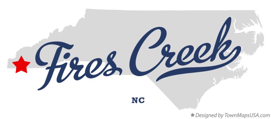 Map of Fires Creek North Carolina NC