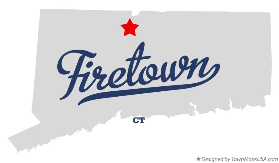 Map of Firetown Connecticut CT