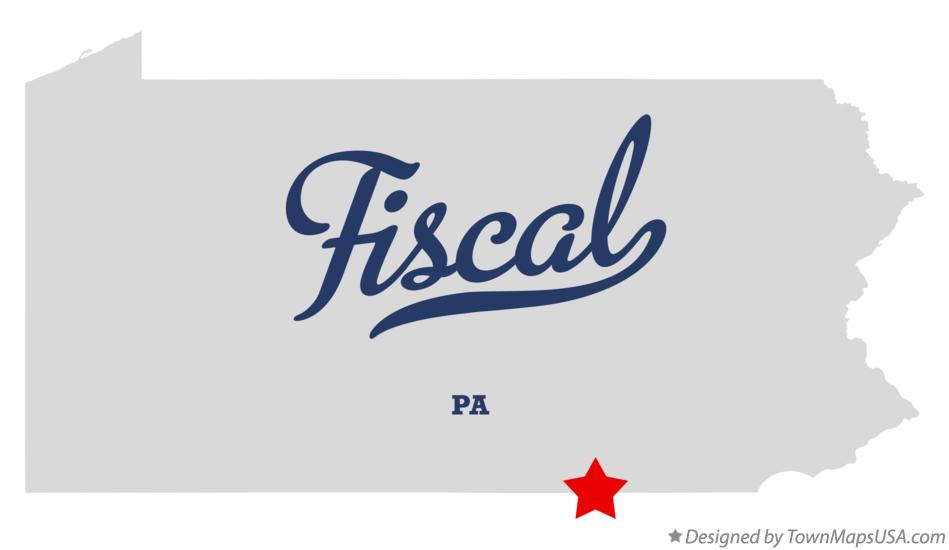 Map of Fiscal Pennsylvania PA