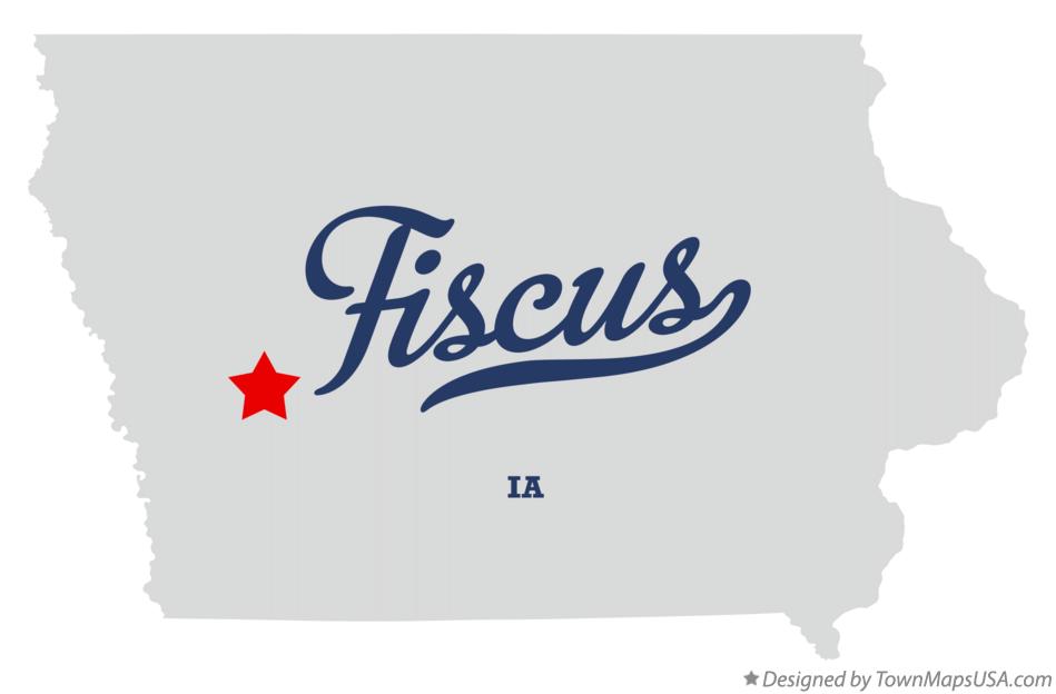 Map of Fiscus Iowa IA