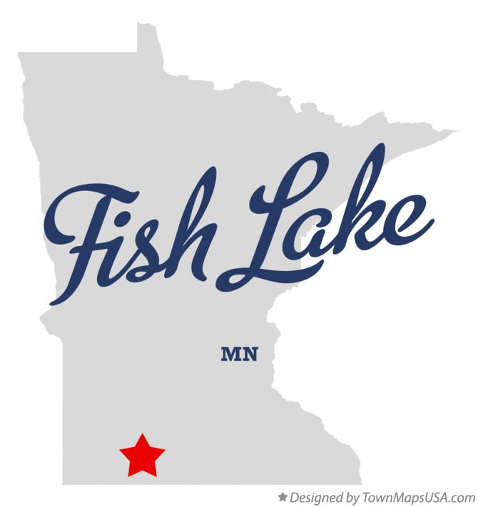 Map of Fish Lake Minnesota MN