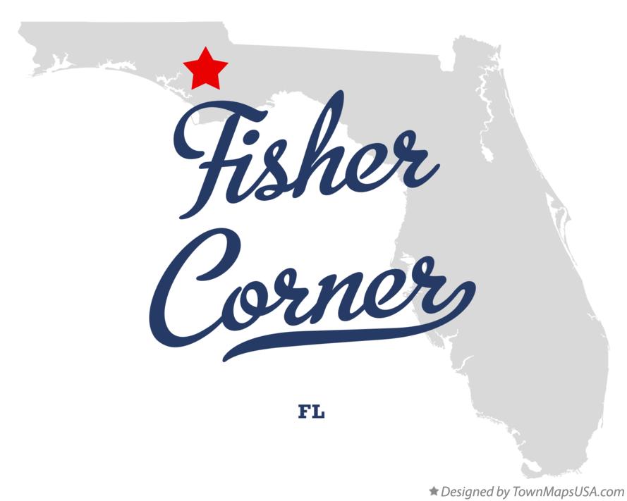 Map of Fisher Corner Florida FL