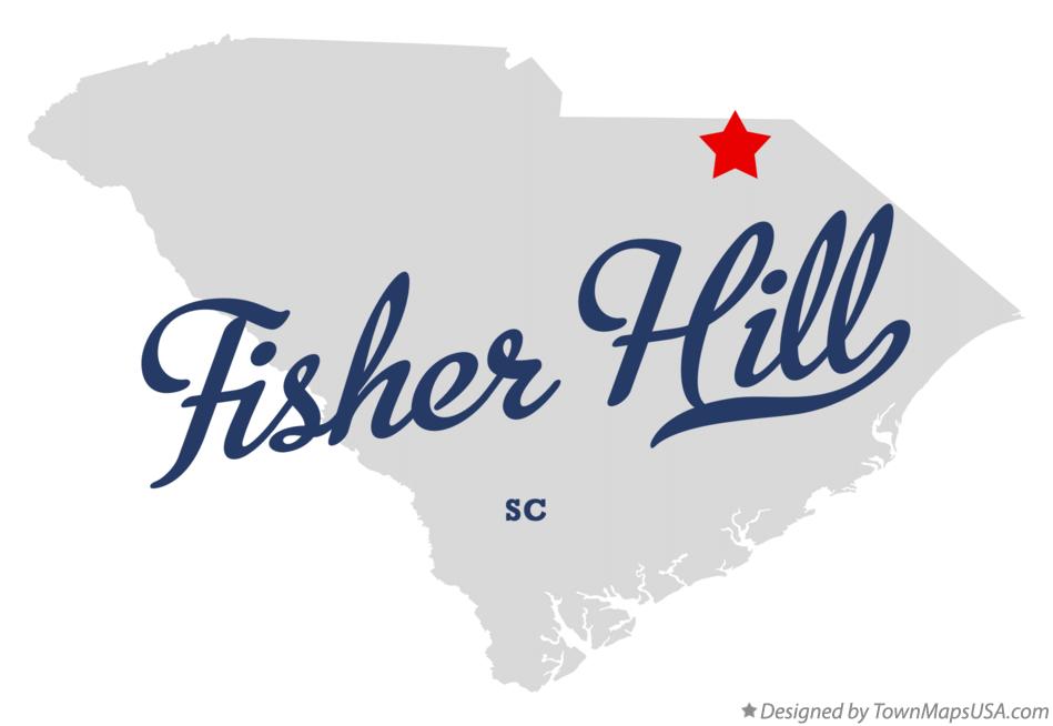 Map of Fisher Hill South Carolina SC