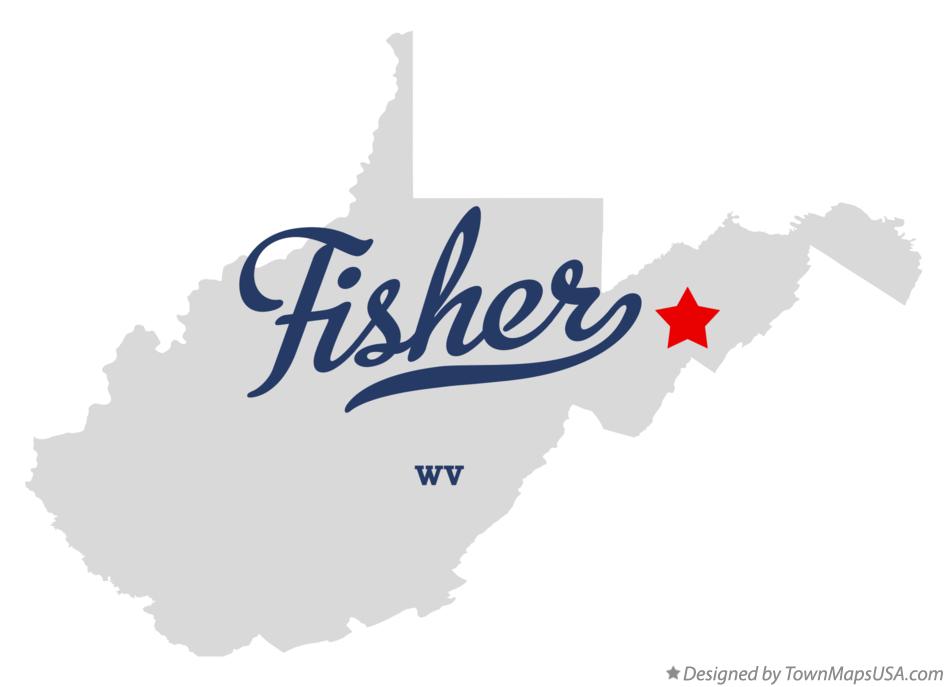 Map of Fisher West Virginia WV