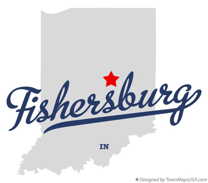 Map of Fishersburg Indiana IN