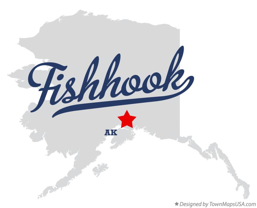 Map of Fishhook Alaska AK