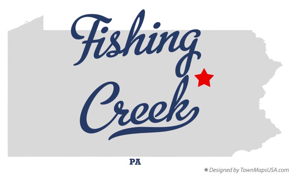 Map of Fishing Creek Pennsylvania PA