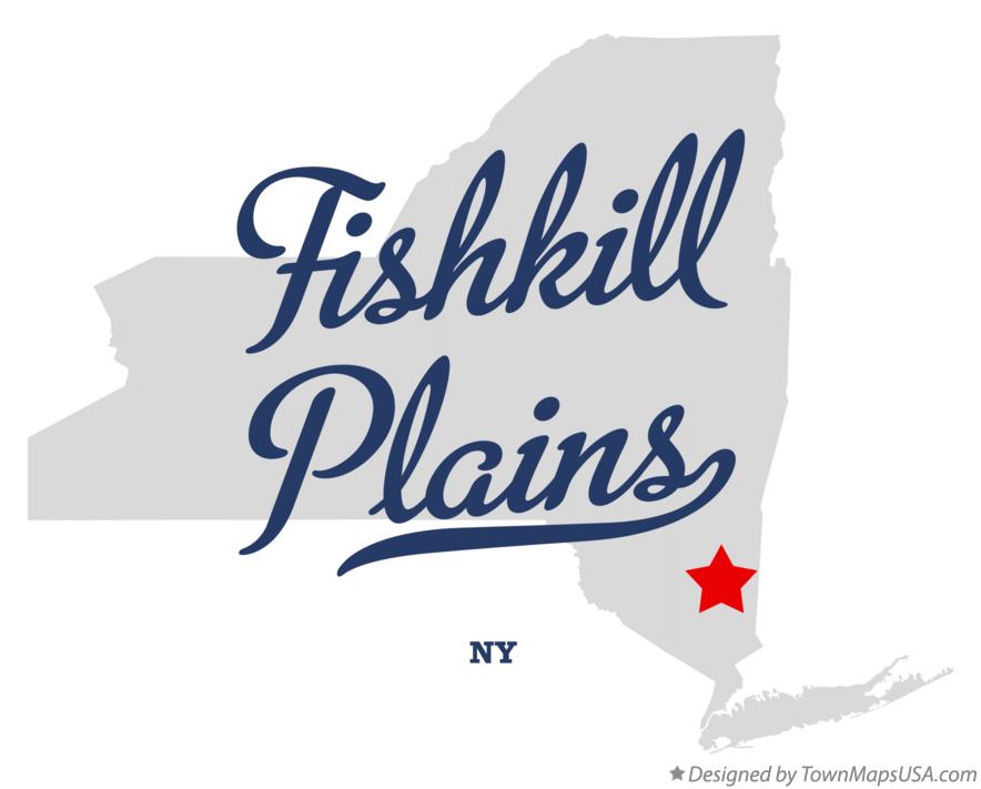Map of Fishkill Plains New York NY