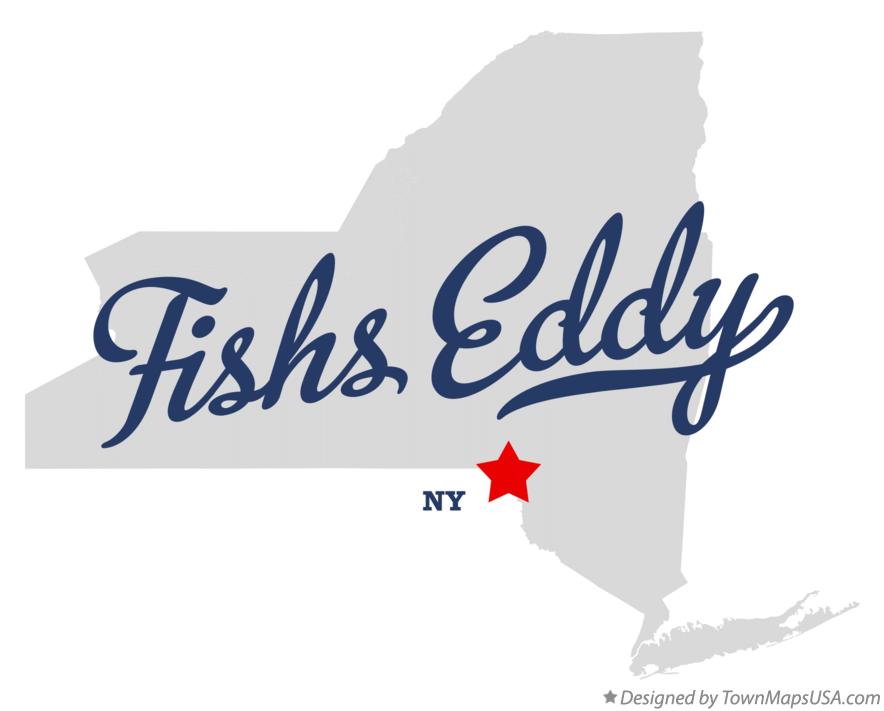 Map of Fishs Eddy New York NY