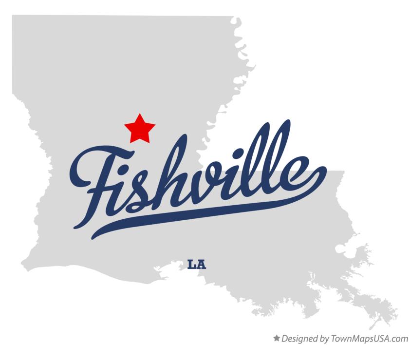 Map of Fishville Louisiana LA