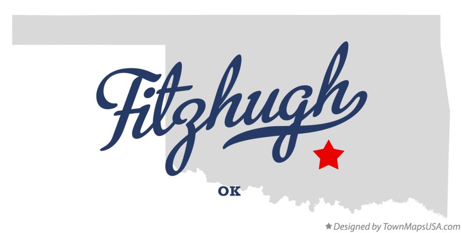 Map of Fitzhugh Oklahoma OK