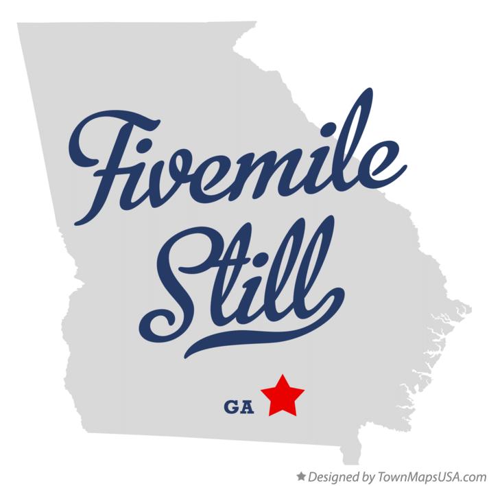 Map of Fivemile Still Georgia GA