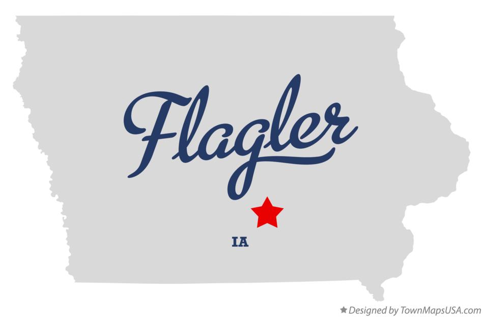 Map of Flagler Iowa IA