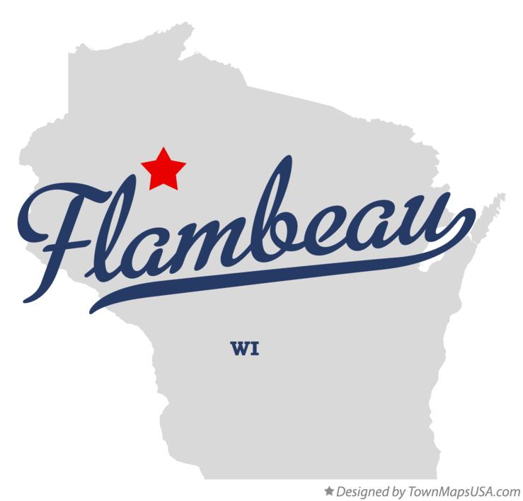 Map of Flambeau Wisconsin WI