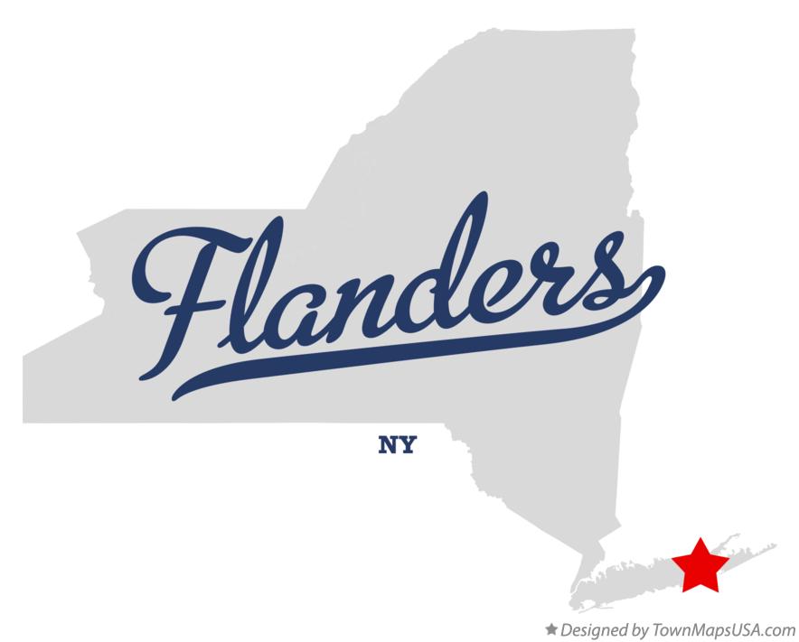 Map of Flanders New York NY