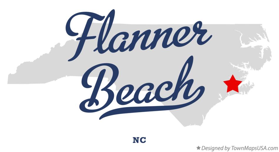 Map of Flanner Beach North Carolina NC