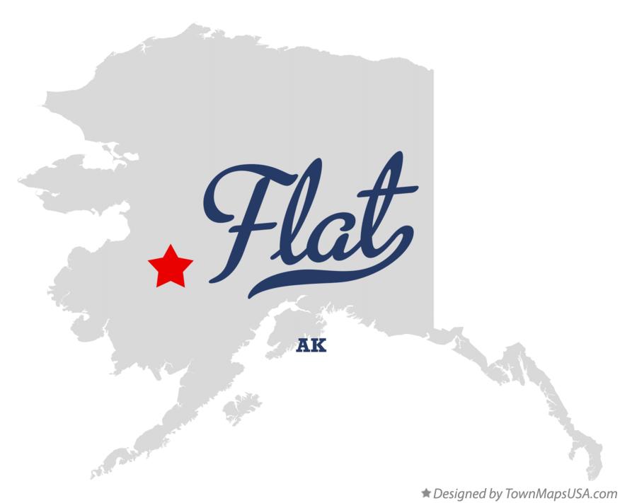 Map of Flat Alaska AK