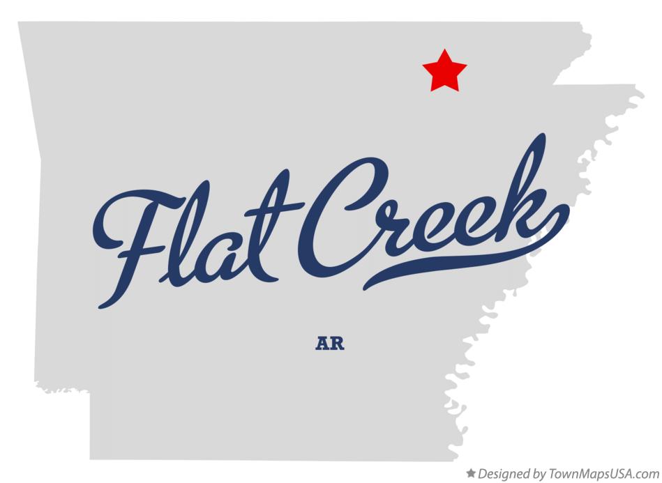 Map of Flat Creek Arkansas AR