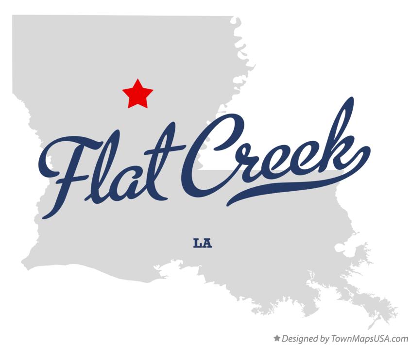 Map of Flat Creek Louisiana LA