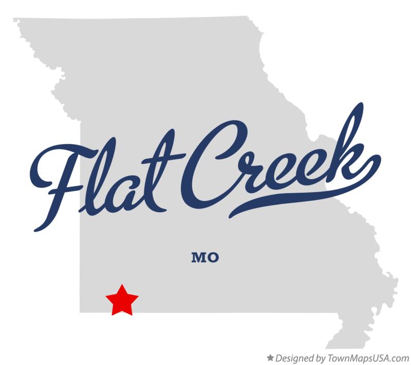 Map of Flat Creek Missouri MO