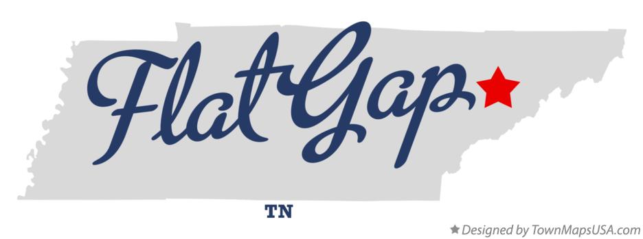 Map of Flat Gap Tennessee TN