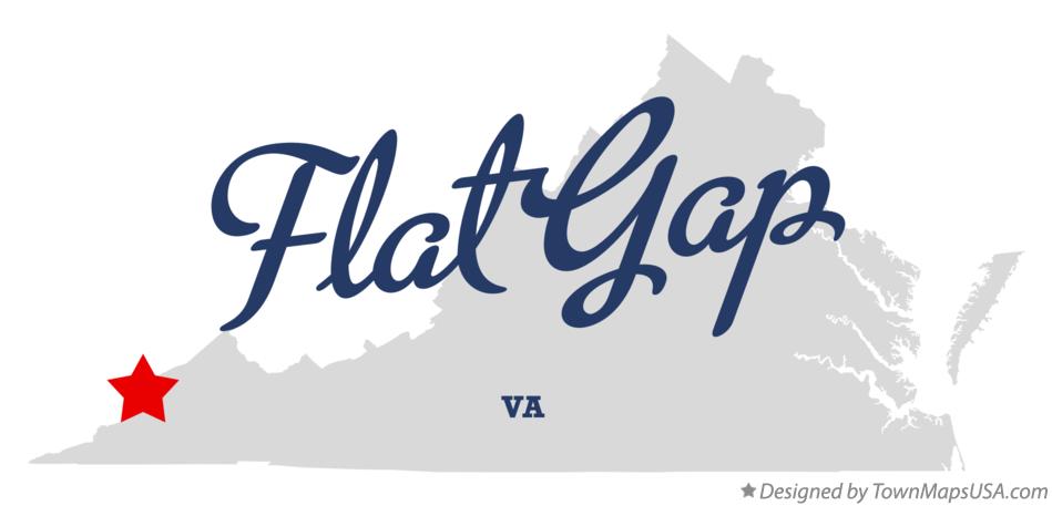 Map of Flat Gap Virginia VA