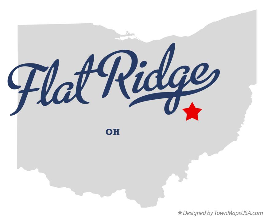 Map of Flat Ridge Ohio OH