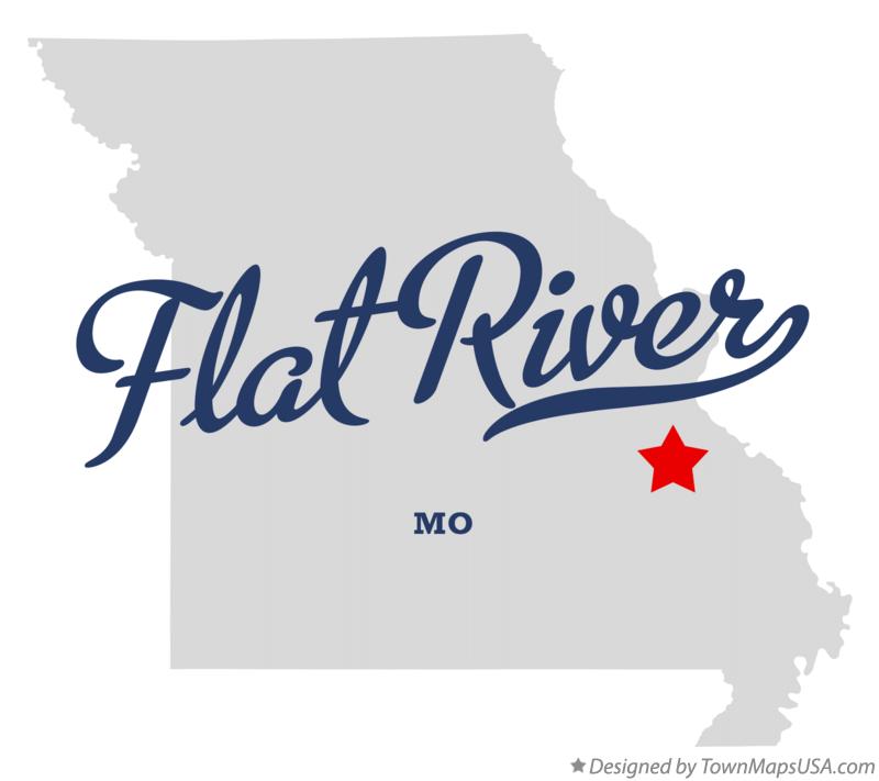 Map of Flat River Missouri MO