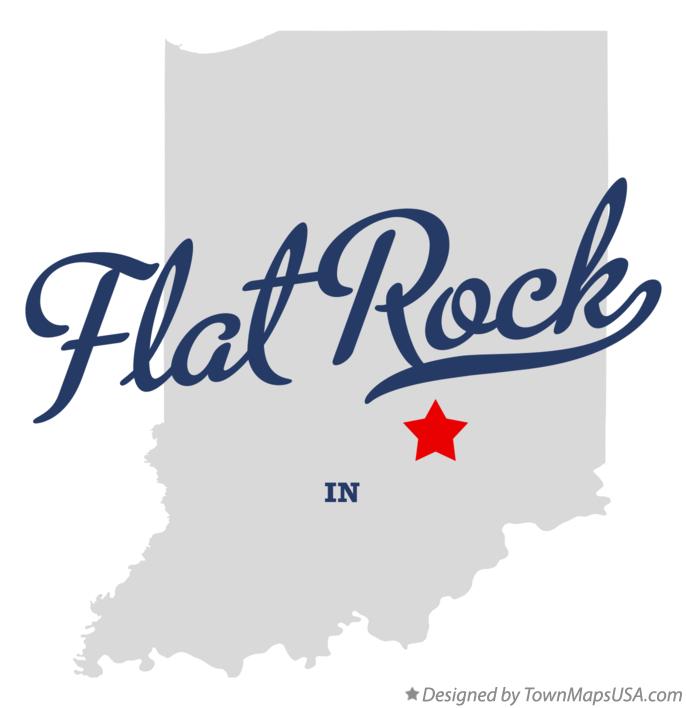 Map of Flat Rock Indiana IN