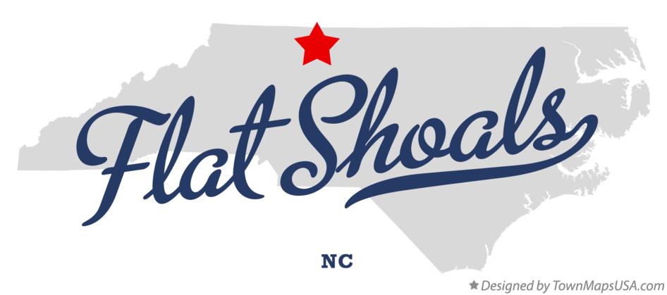 Map of Flat Shoals North Carolina NC