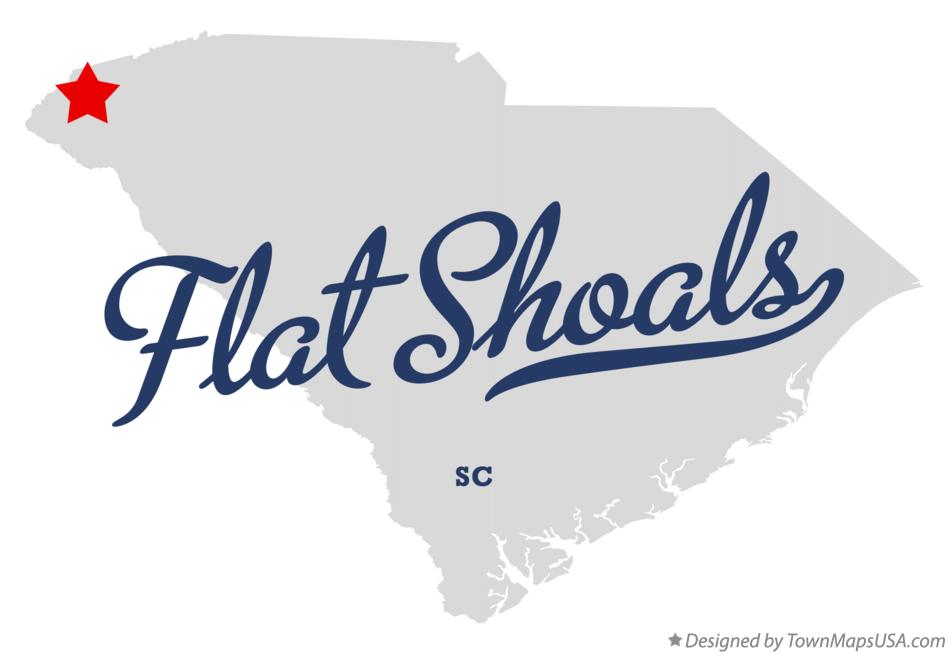 Map of Flat Shoals South Carolina SC