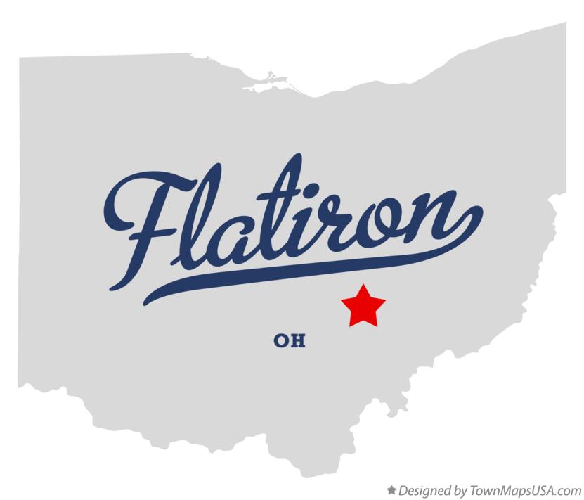 Map of Flatiron Ohio OH