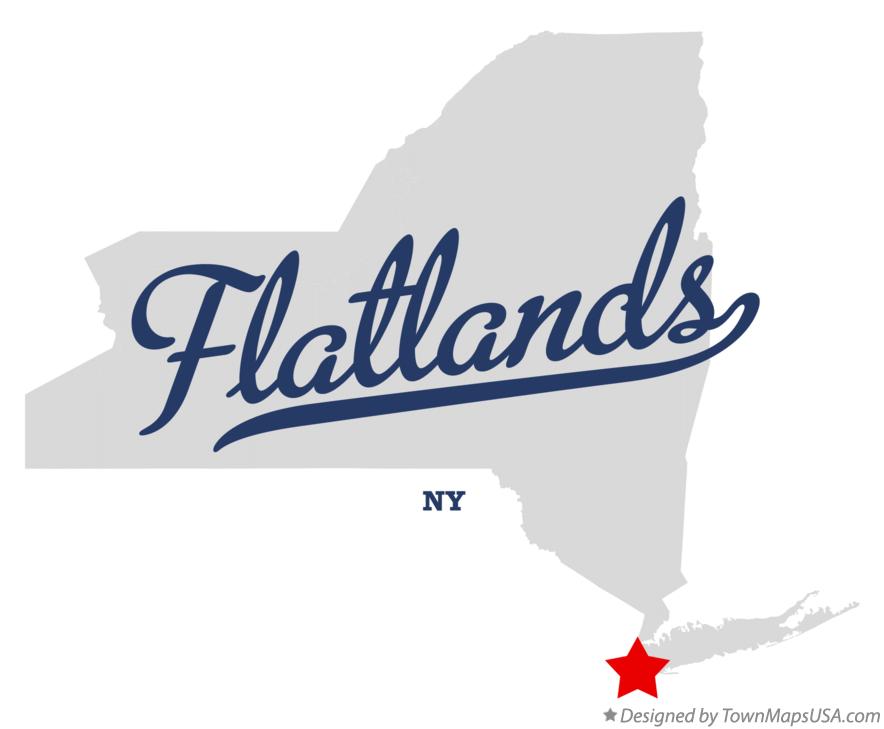 Map of Flatlands New York NY
