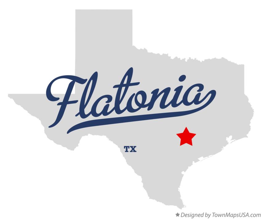 Map of Flatonia Texas TX